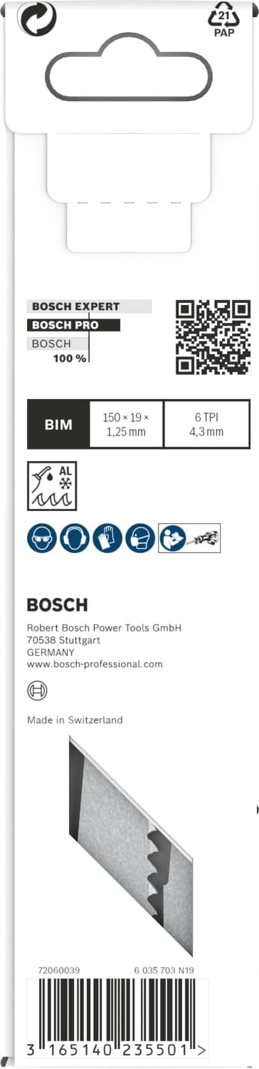 Bosch PRO S611DF Window Demolition Reciprozaagblad - 150mm - Hout/aluminium (5st) thumbnail 3