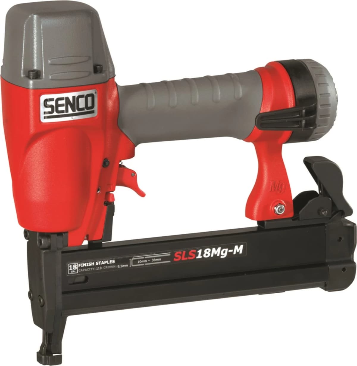 Senco SLS18-L Mg Pneumatische Niet Tacker In Koffer - Middel Zwaar - 9,5-38mm - 4,8-8,3 Bar - L Niet