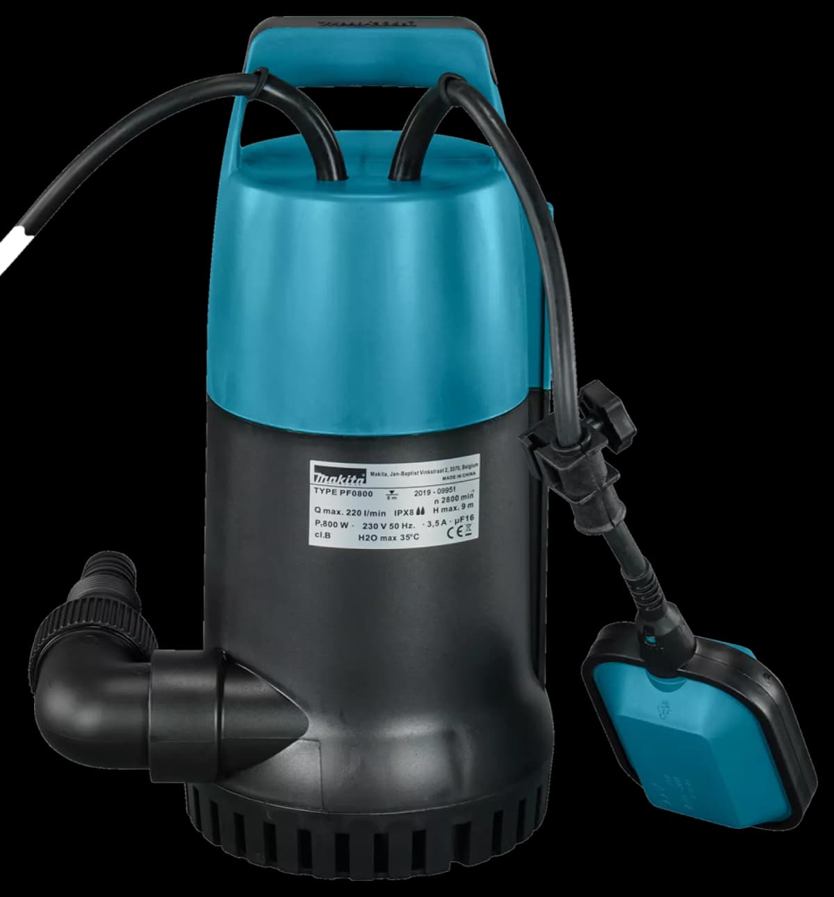 Makita PF0800 Dompelpomp Voor Zuiver Water - 800W - 9m - 13200 L/uur thumbnail 4