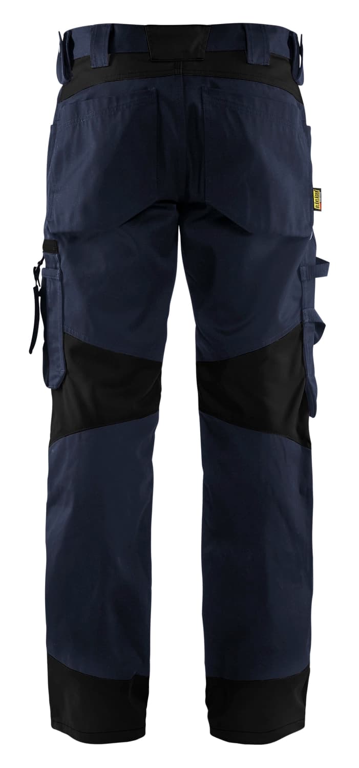 Blåkläder 1566 Werkbroek Zonder Spijkerzakken - Donker Marineblauw/zwart - Maat 54 (XL) thumbnail 2