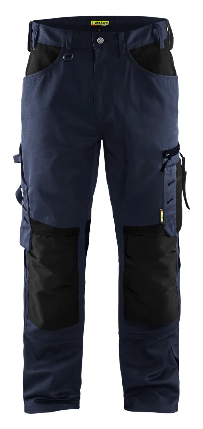 Blåkläder 1566 Werkbroek Zonder Spijkerzakken - Donker Marineblauw/zwart - Maat 54 (XL)