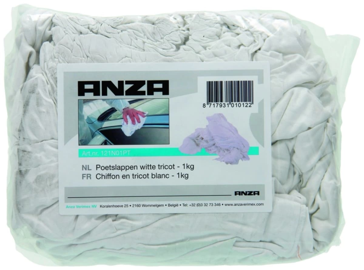 Anza PRO Poetslap Witte Tricot - 1kg