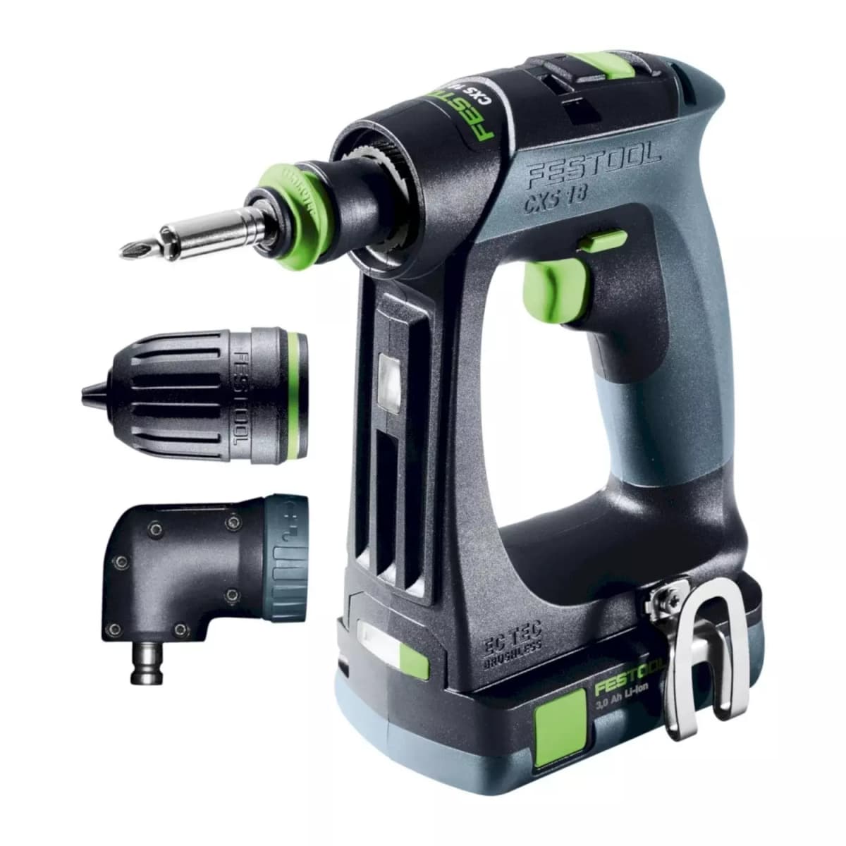 Festool CXS 18 C 3,0-Set 18V Li-Ion Accu Schroefboormachine (2x 3,0Ah) In Systainer - 40Nm thumbnail 2