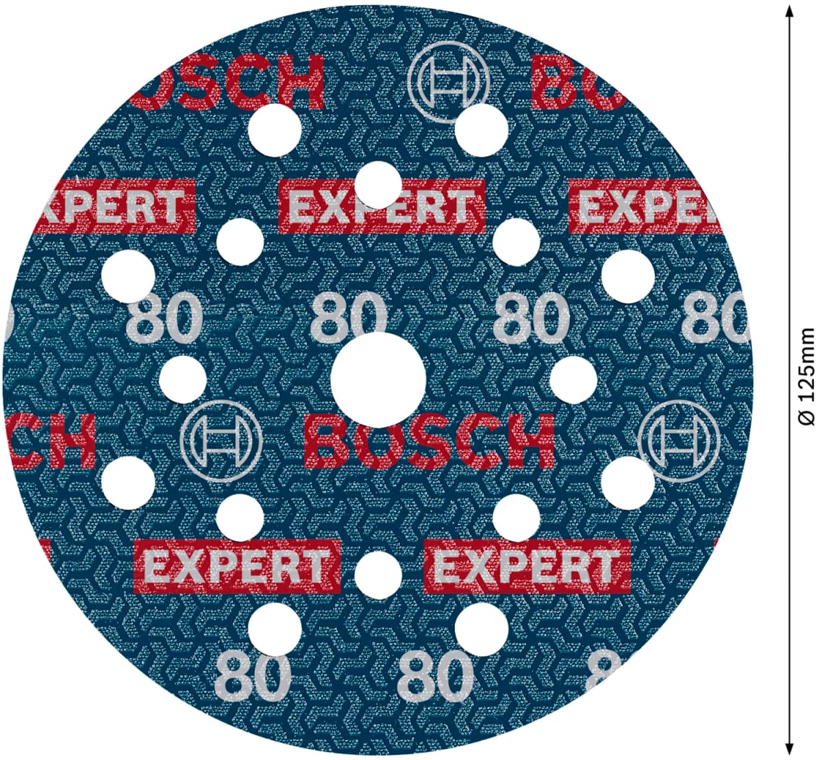 Bosch 2608902400 EXPERT Schuurschijf O780 Met Film Onderlaag - 125mm - K80 (6 Stuks) thumbnail 4