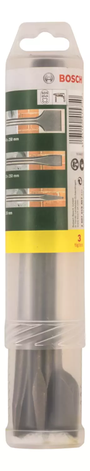 Bosch 2607019457 3-delige SDS-plus Beitelset thumbnail 2
