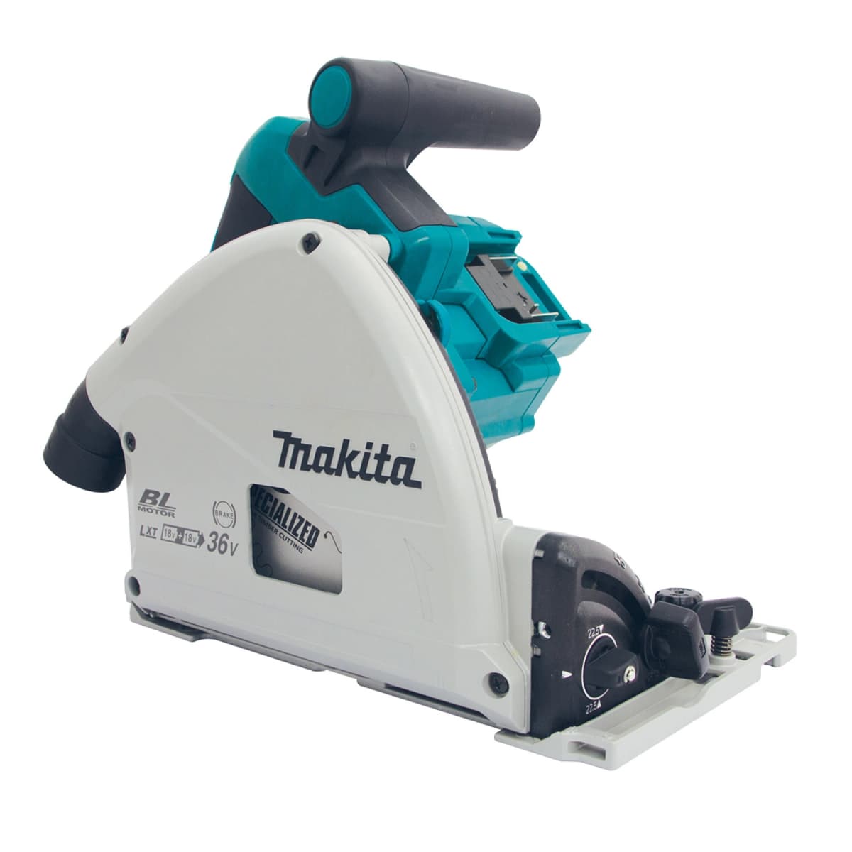 Makita DSP600PT2J 36V (2x 18V) Li-Ion Accu Invalzaag Set (2x 5,0Ah Accu) In Mbox - 165 X 20mm - Koolborstelloos thumbnail 2