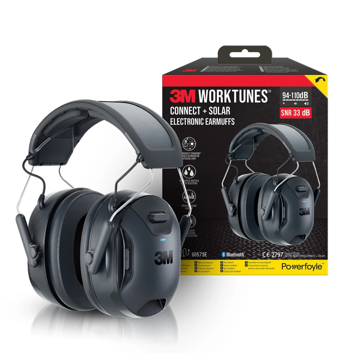 3M Worktunes Connect Solar Draadloze Gehoorbeschermer