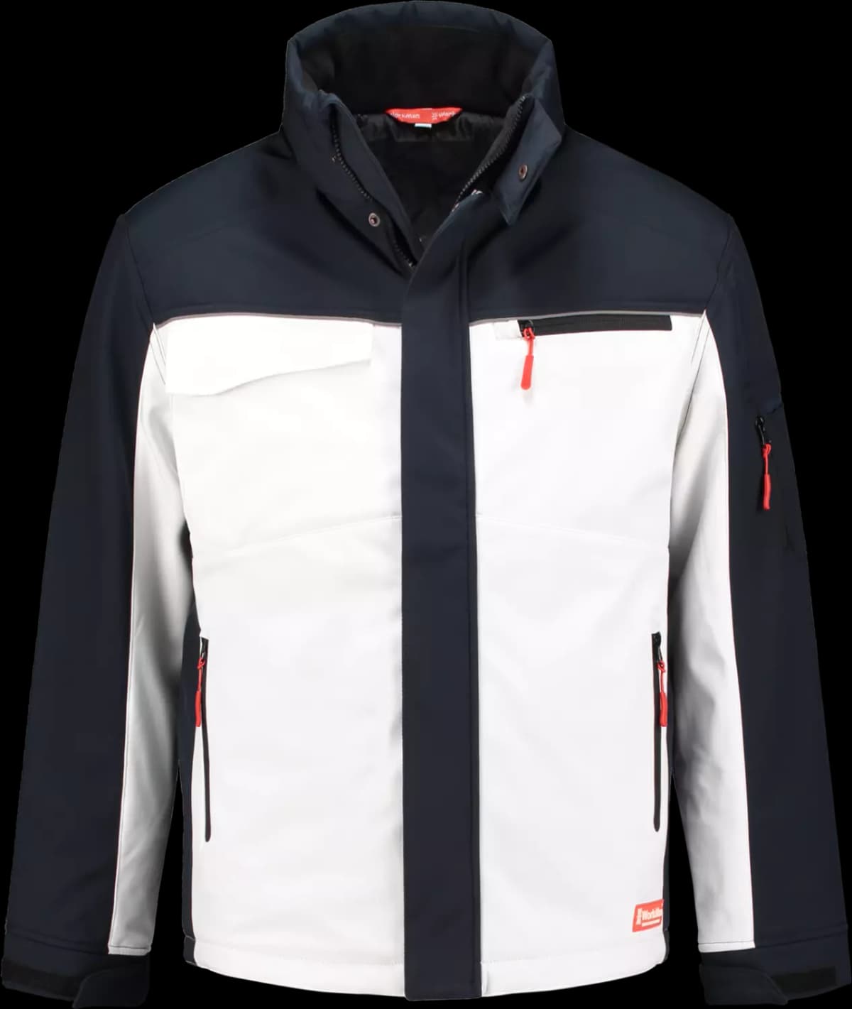 Workman 2511 Softshell Jacket Winter - Wit / Navy - 3XL