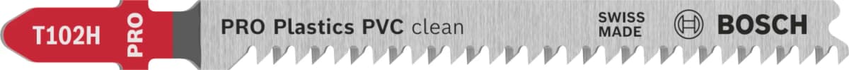 Bosch PRO T102H Plastics PVC Clean Decoupeerzaagblad - 100mm - Kunststof (5st)