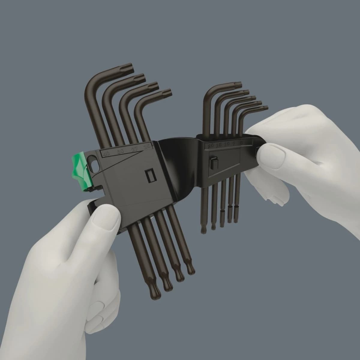 Wera 05024242001 9-delige 967/9 TX 1 BlackLaser Inbussleutelset - Torx - TX8-40 thumbnail 2