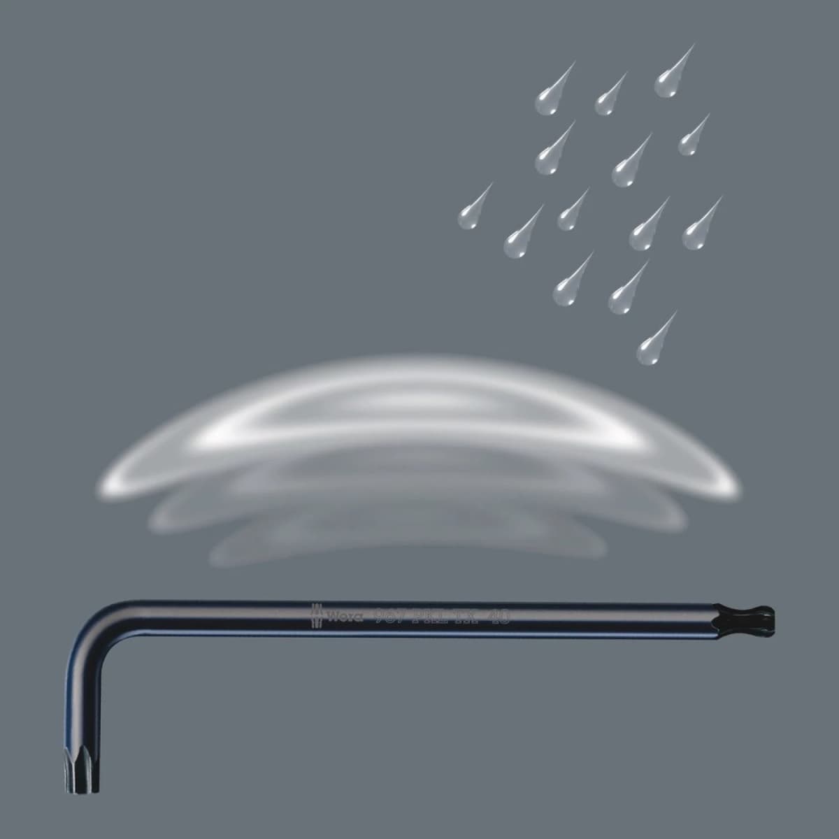 Wera 05024242001 9-delige 967/9 TX 1 BlackLaser Inbussleutelset - Torx - TX8-40 thumbnail 3