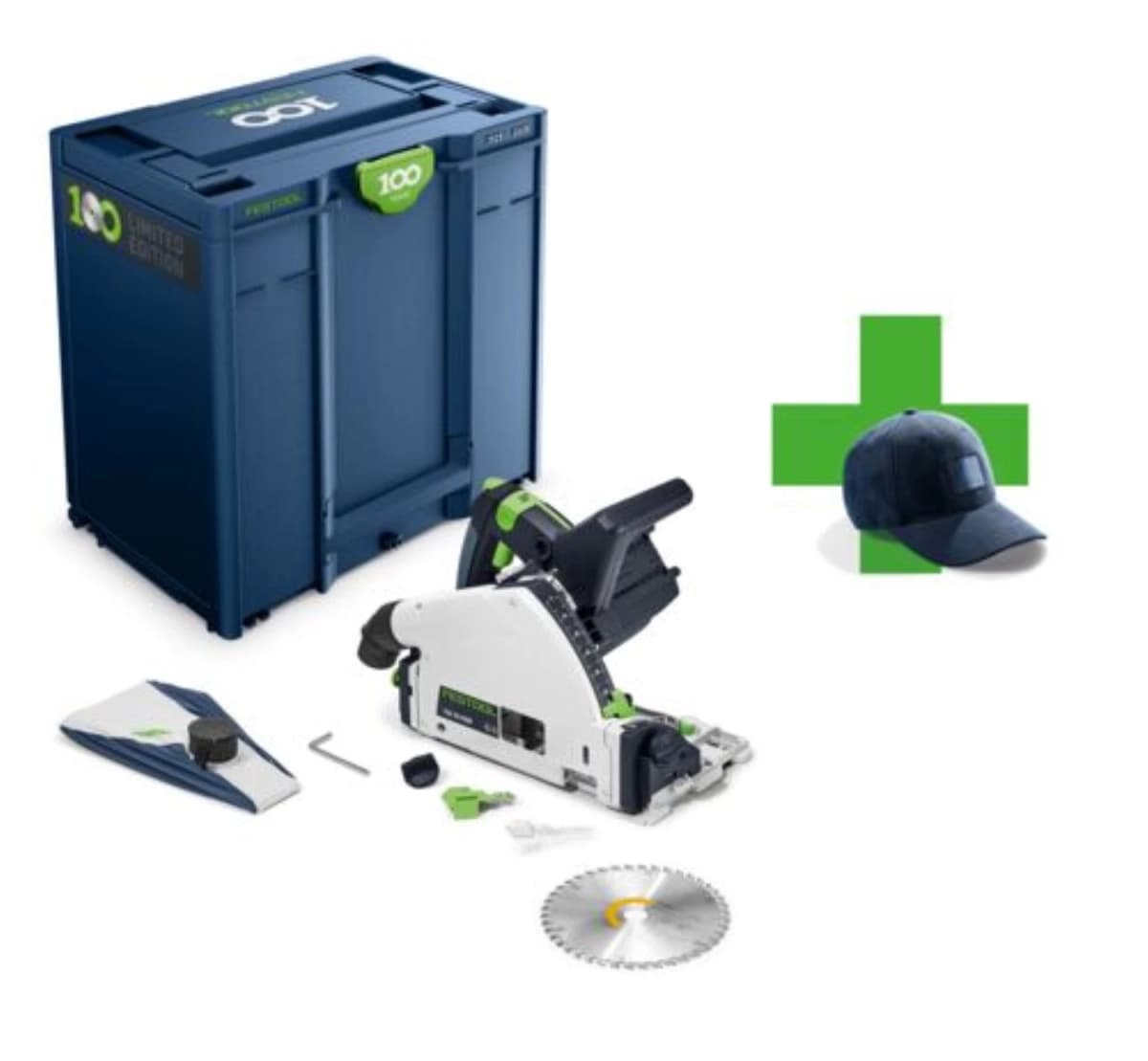 Festool TSC 55 KEB-Basic 100Y Limited Edition 18V Li-Ion Accu Invalcirkelzaag Body In Systainer - 160mm
