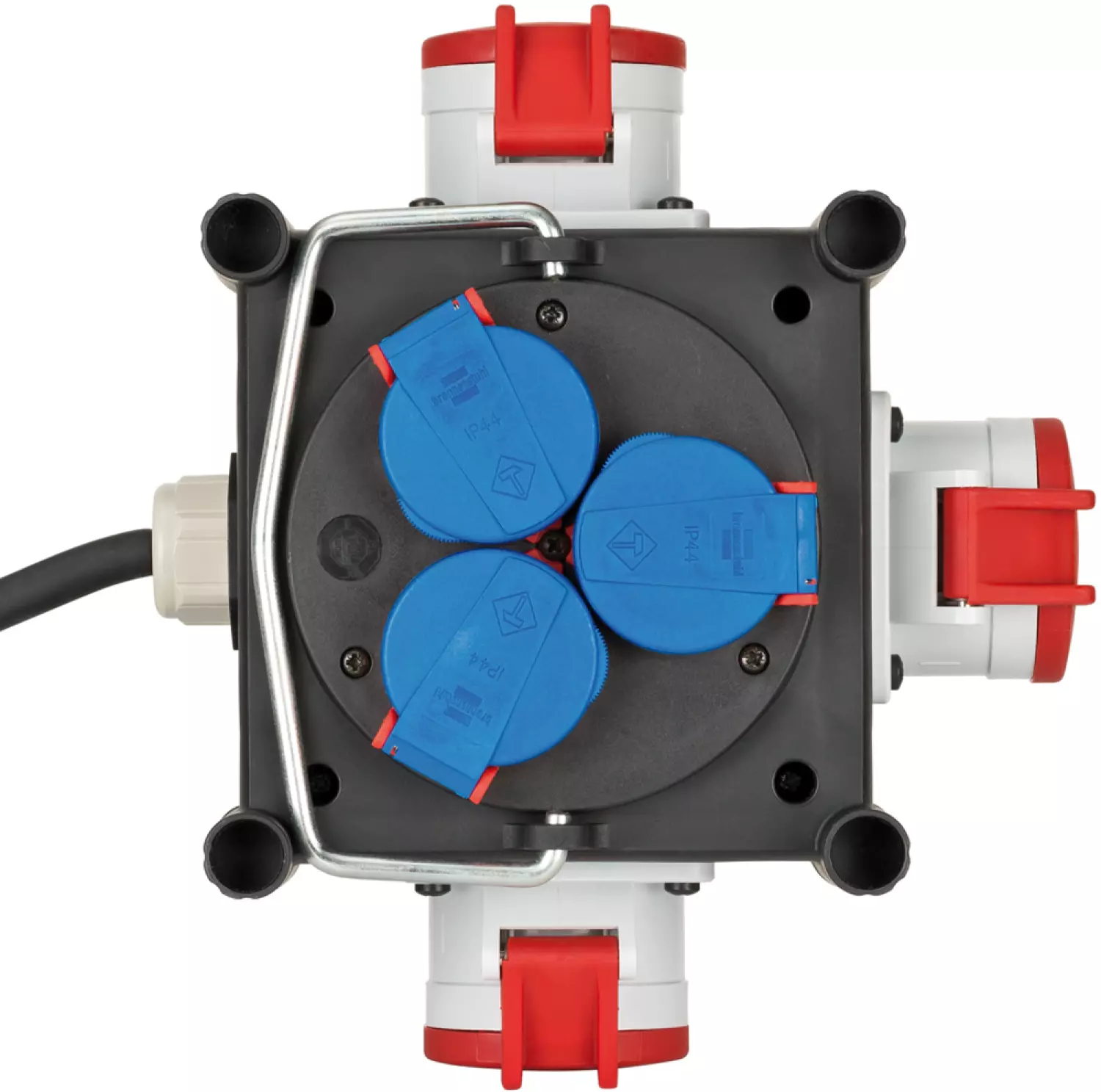 Brennenstuhl 1153680100 Compacte Rubberen Stroomverdeler BSV 3 LS E/16 2 IP 44 - 1m thumbnail 2