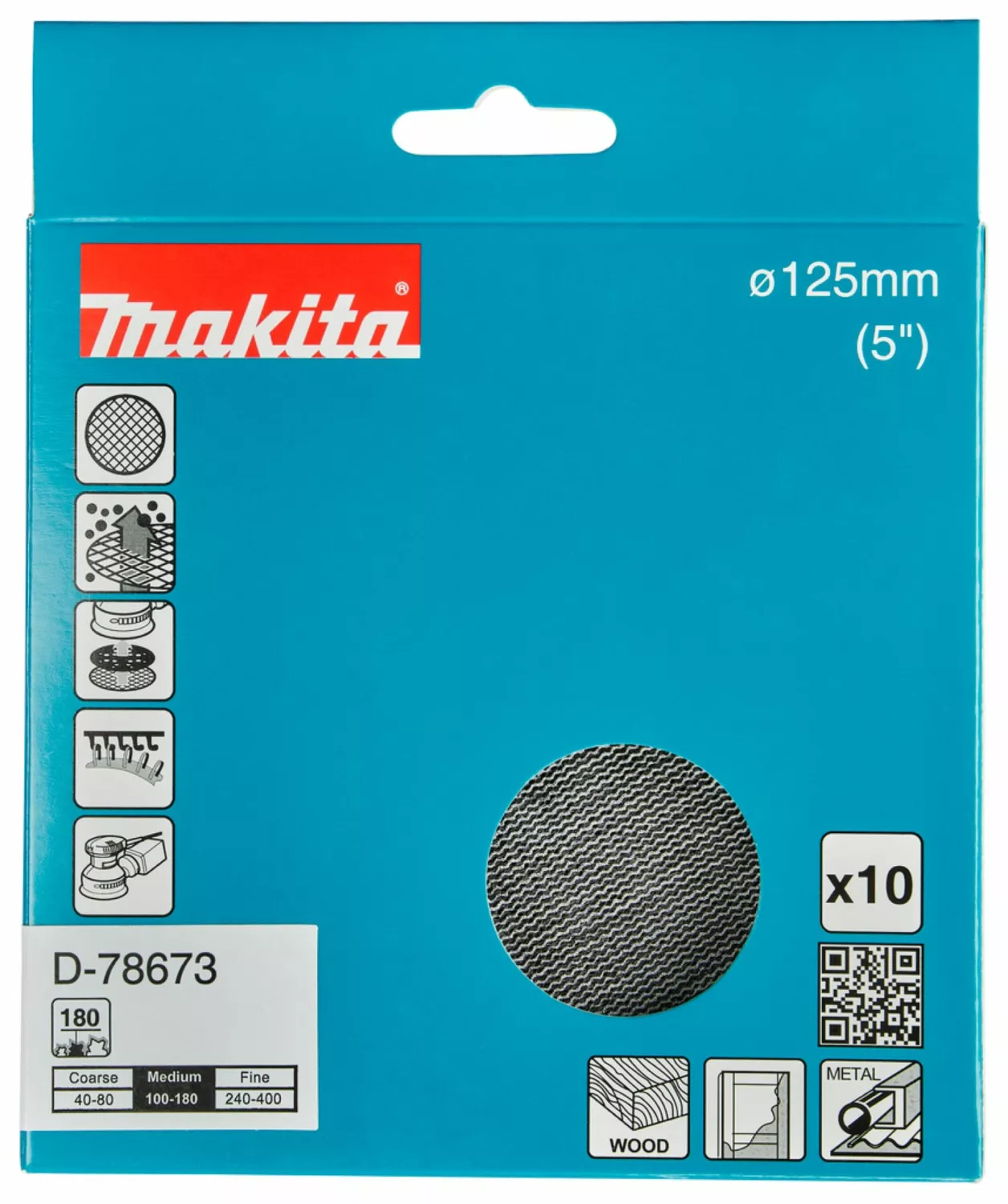 Makita D-78673 Schuurnet - 125mm K180 thumbnail 3
