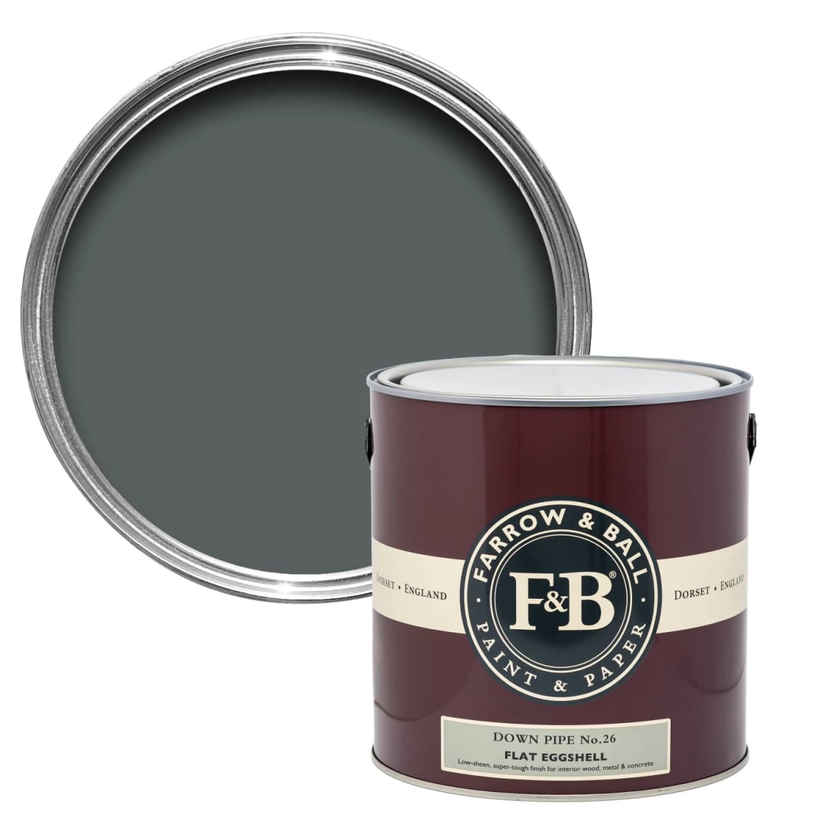 Farrow&Ball Flat Eggshell Down Pipe No.26 - 750ml