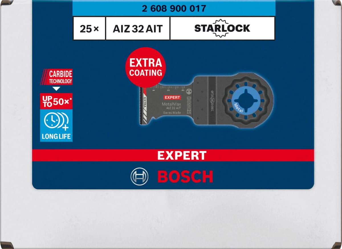 Bosch 2608900017 EXPERT Starlock CoatedCarbide Invalzaagblad AIZ 32 AIT Carbide, Metal 32 X 40mm thumbnail 2