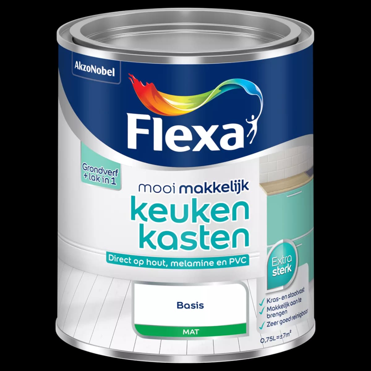Flexa Mooi Makkelijk Keukenkasten Mat - Op Kleur Gemengd - 0,75L