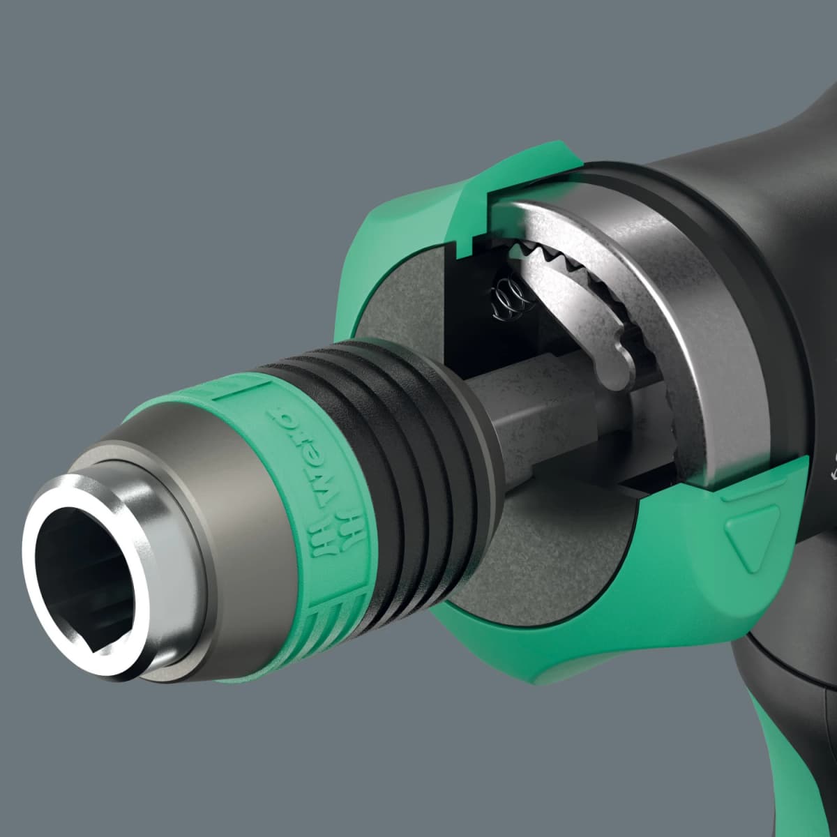 Wera 05051535001 7-delige Kraftform Kompakt Pistol RA-R 1 Bitschroevendraaier In Etui - Met Ratelfunctie thumbnail 2