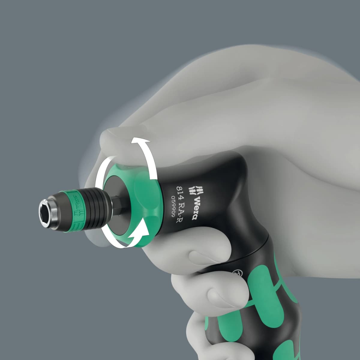 Wera 05051535001 7-delige Kraftform Kompakt Pistol RA-R 1 Bitschroevendraaier In Etui - Met Ratelfunctie thumbnail 4