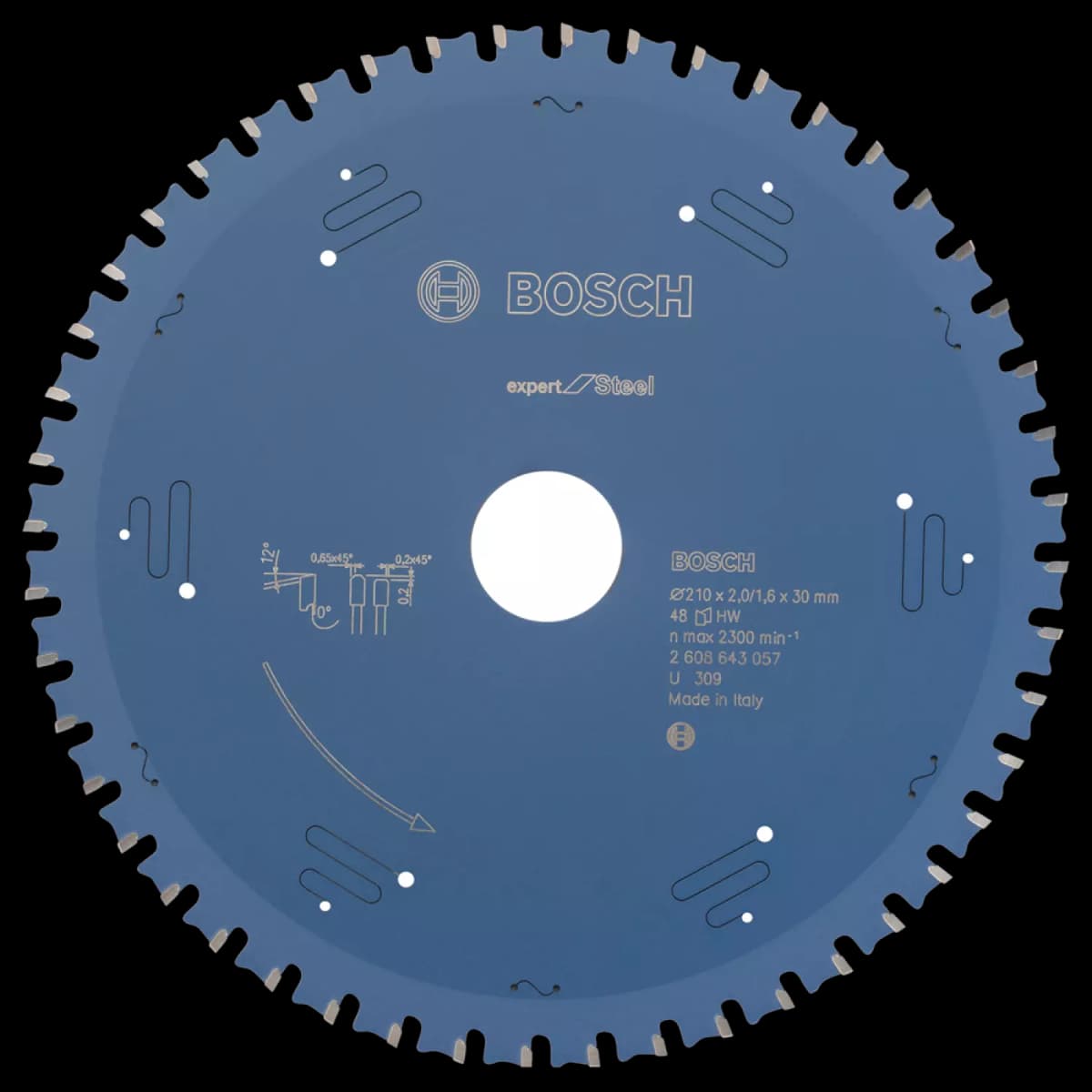 Bosch 2608643057 Expert Cirkelzaagblad - 210 X 30 X 48T - Metaal - Carbide