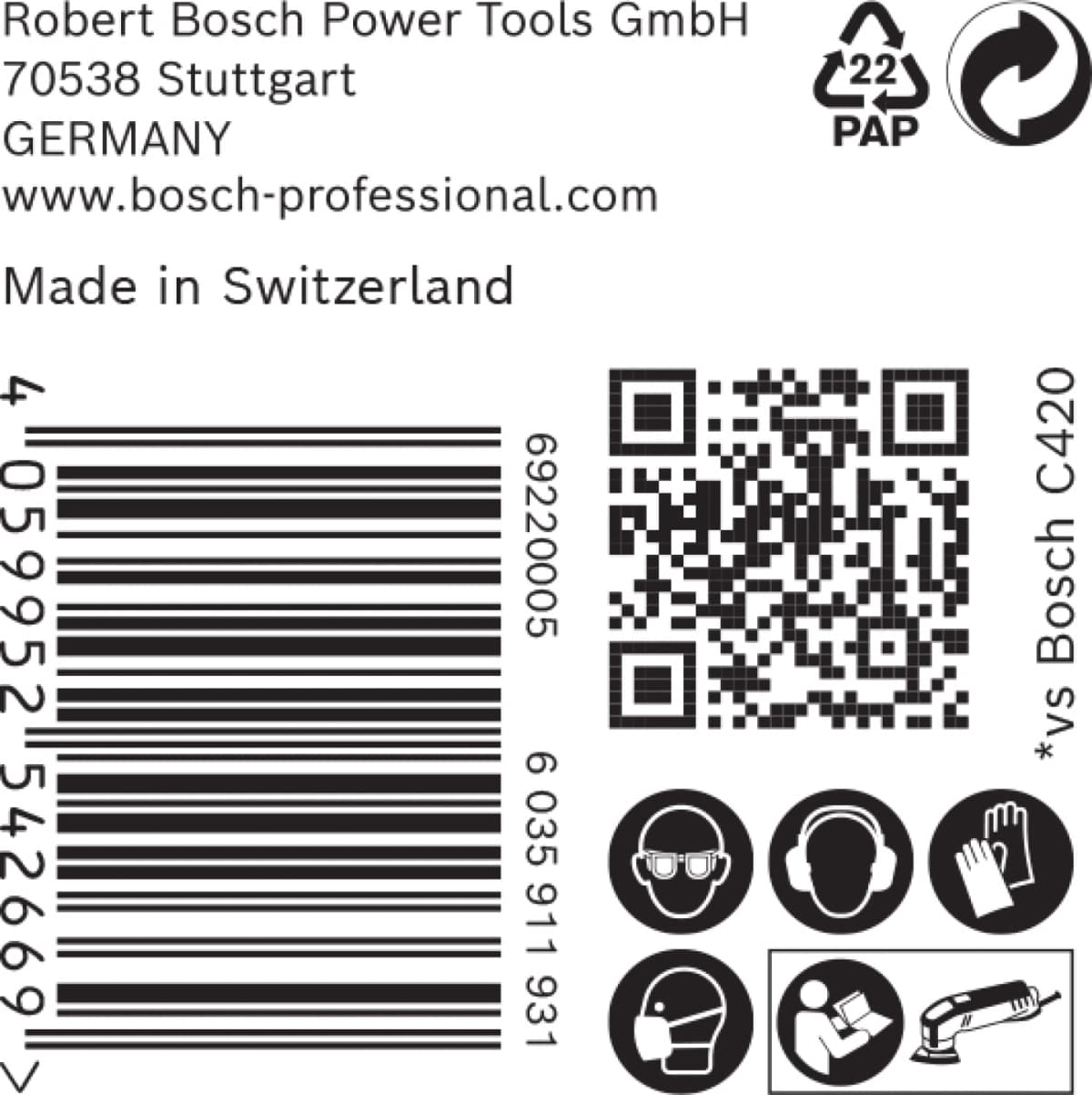 Bosch 2608900928 EXPERT Schuurvel C470 Best For Wood And Paint - 93mm - K80 - Voor Multi-Cutter - 6 Gaten - 50st thumbnail 3