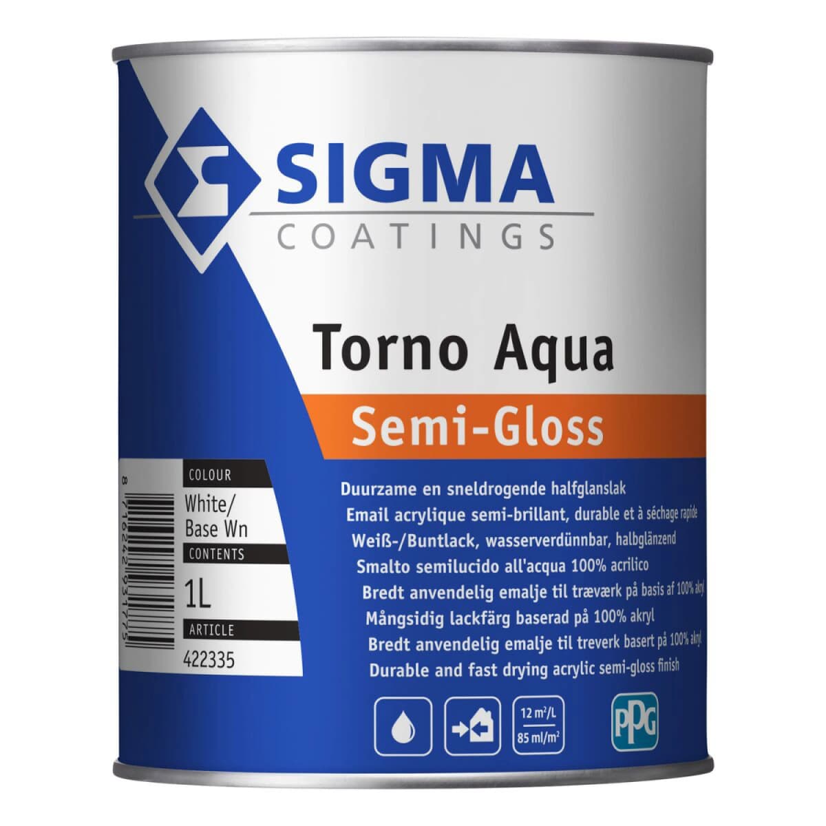Sigma Torno Aqua Semigloss - 1L