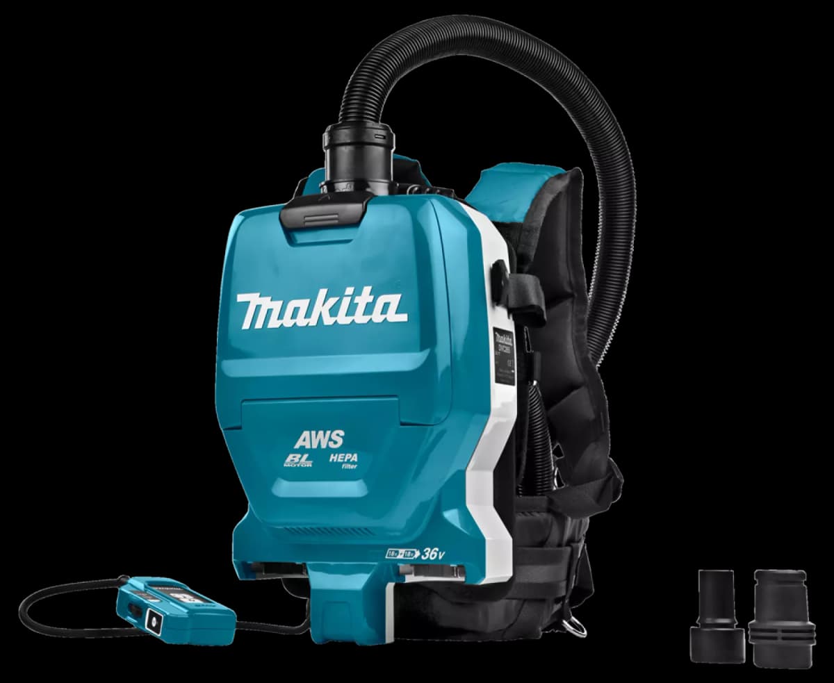 Makita DVC265ZXU 36V (2x 18) Li-Ion Accu Rugstofzuiger Body - Koolborstelloos thumbnail 4
