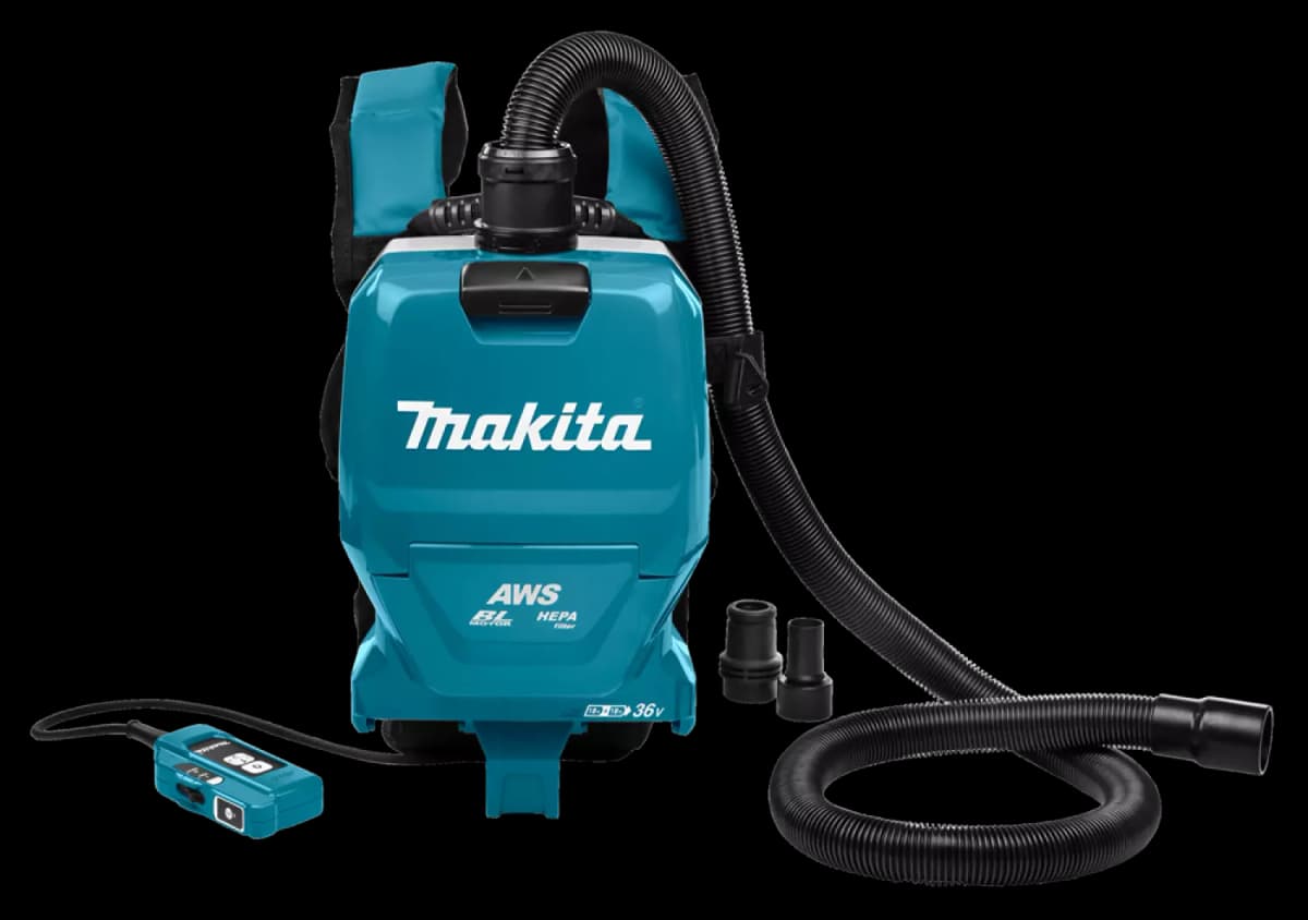 Makita DVC265ZXU 36V (2x 18) Li-Ion Accu Rugstofzuiger Body - Koolborstelloos thumbnail 2