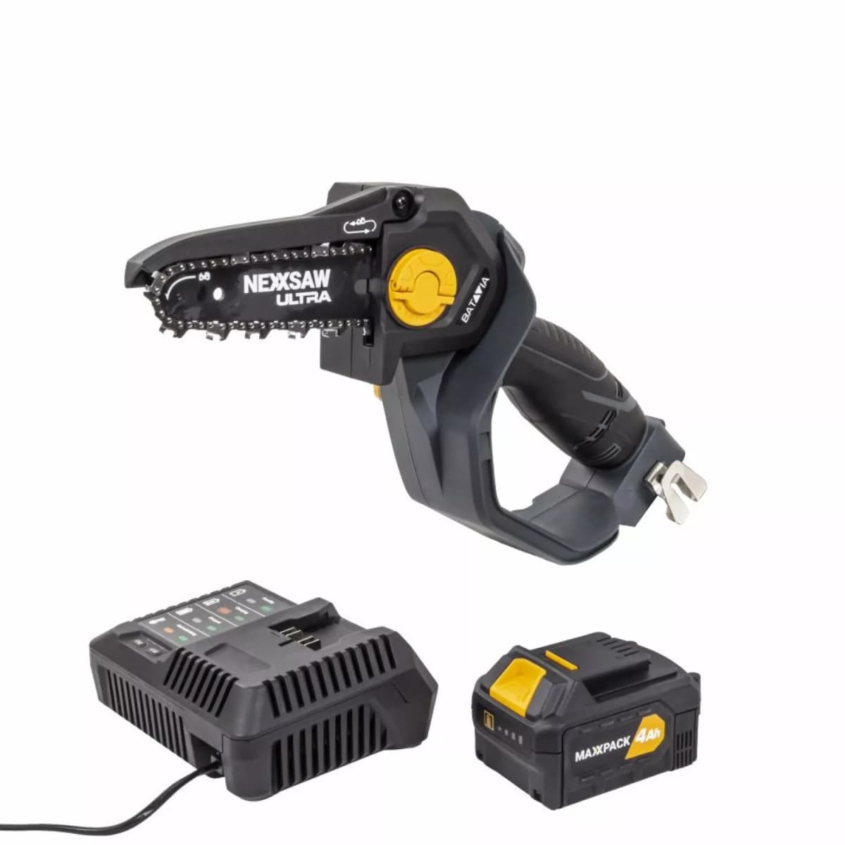 Batavia 7064356 Nexxsaw V3.2 Maxxpack Ultra 18V Li-Ion Accu Mini Kettingzaag Set (1x 4.0Ah) - 17,5cm