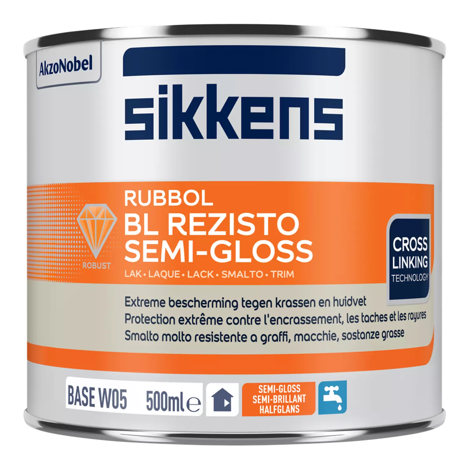 Sikkens Rubbol BL Rezisto Semi-gloss - Op Kleur Gemengd - 0,5L