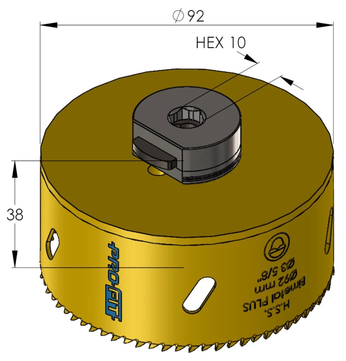ProFit 9051092 BiMetal Plus Gatenzaag - 92mm thumbnail 2