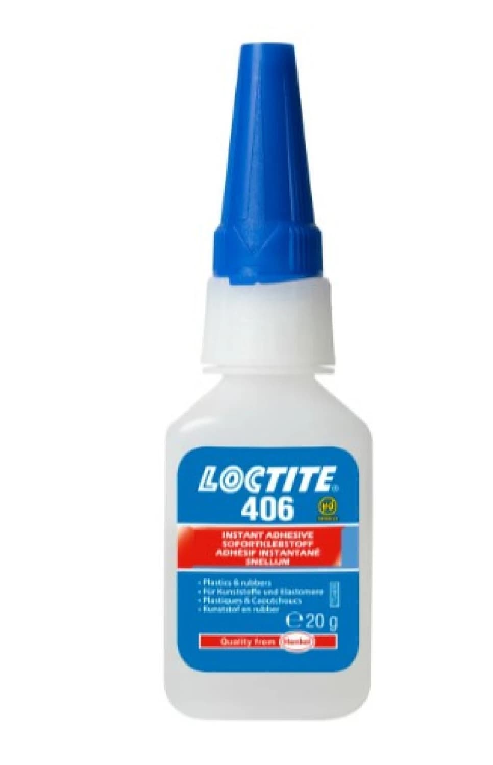 LOCTITE 406 - Universele Snellijm - 20gr - Kunststof En Rubber