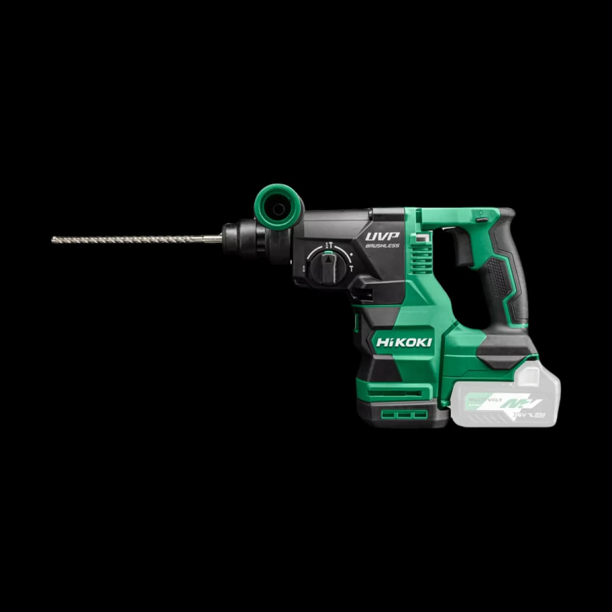 HiKOKI DH1826DA 18V Li-ion Accu SDS-PLUS Boor-/breekhamer Set (2x 5.0Ah Accu) In HSC II Koffer - 3,2J thumbnail 3