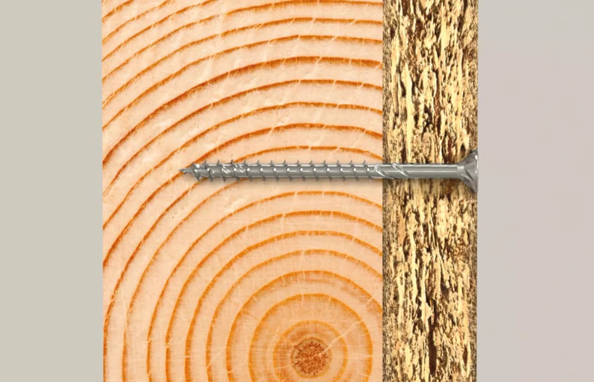 Fischer 670696 Spaanplaatschroef Power-Fast II - TX30 - 6.0 X 50mm - Verzonken Kop - Deeldraad - Verzinkt (200st) thumbnail 2