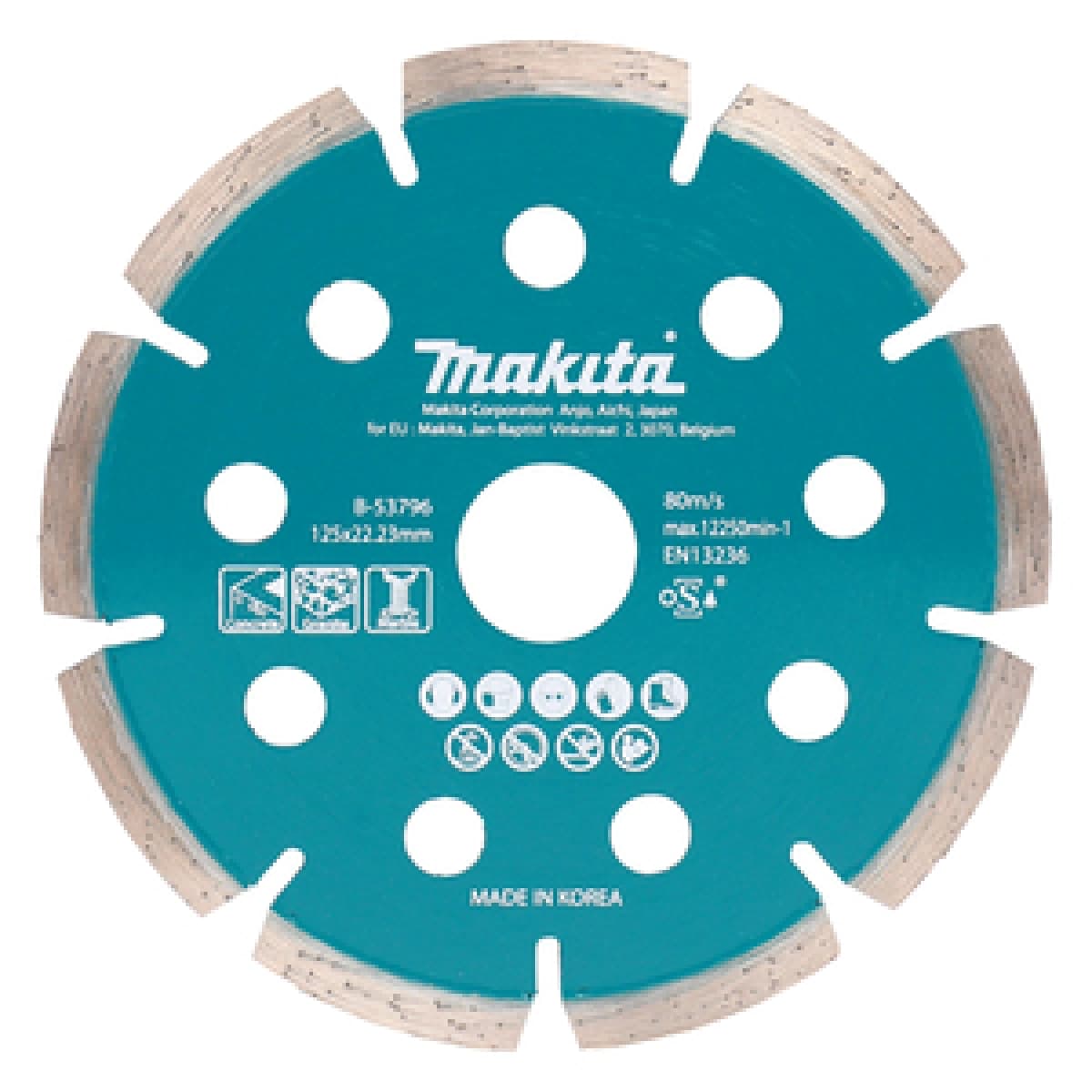Makita B-53796 Diamantschijf - 125 X 1,6 X 22,23mm - Beton
