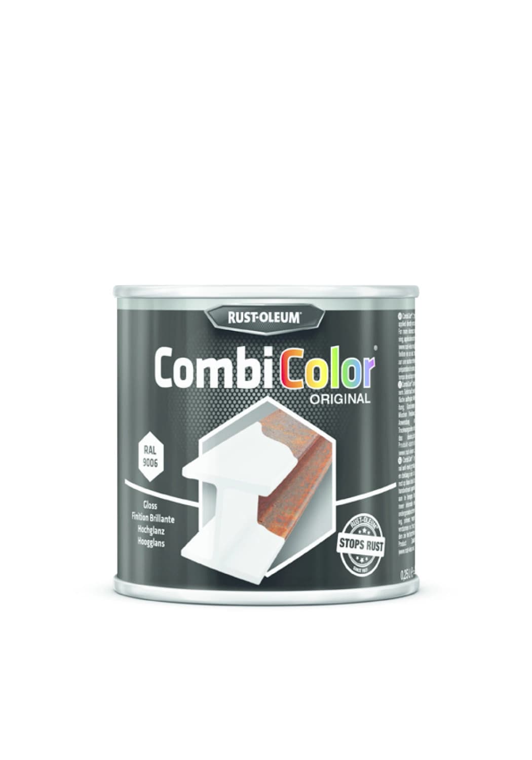 Rust-Oleum Combicolor Hoogglans - RAL 9006 Aluminium - 250ml