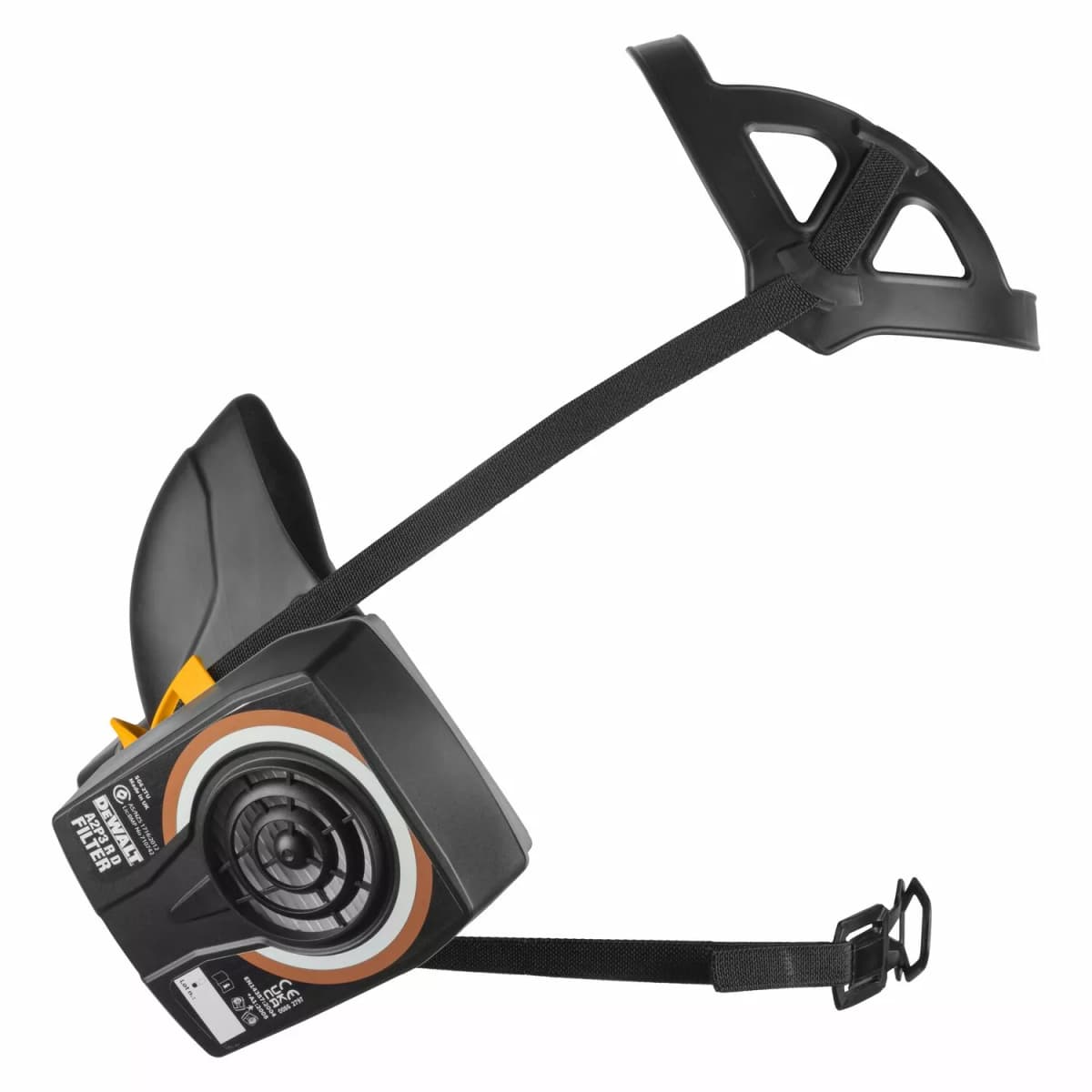 DeWALT DXIR1HMLA2P3 Lichtgewicht Halfgelaatsmasker Met A2P3 Filters - Maat L thumbnail 4