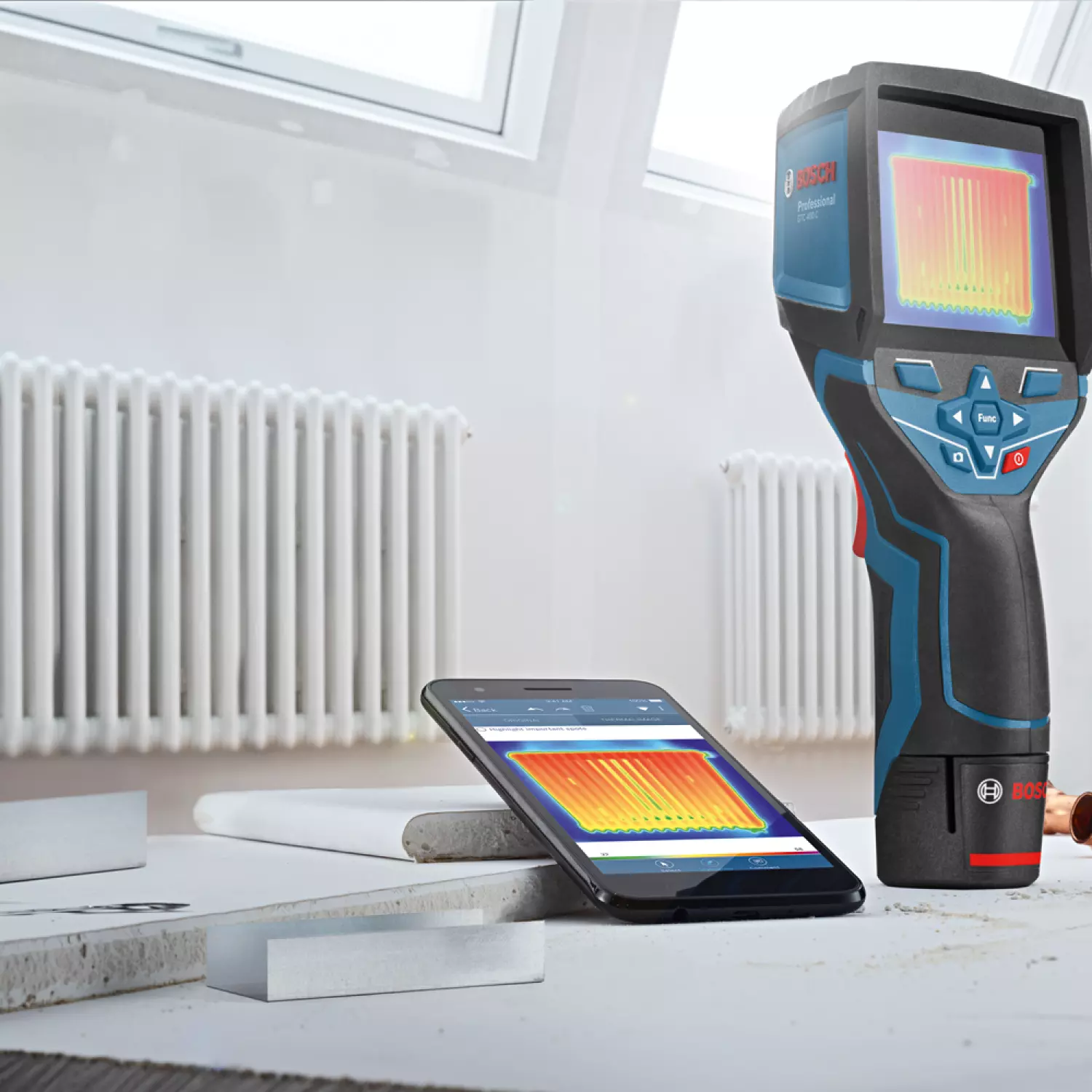 Bosch GTC 400 C 12V Li-Ion Accu Visuele Infraroodthermometer (1x 2.0Ah Accu) In L-Boxx thumbnail 4