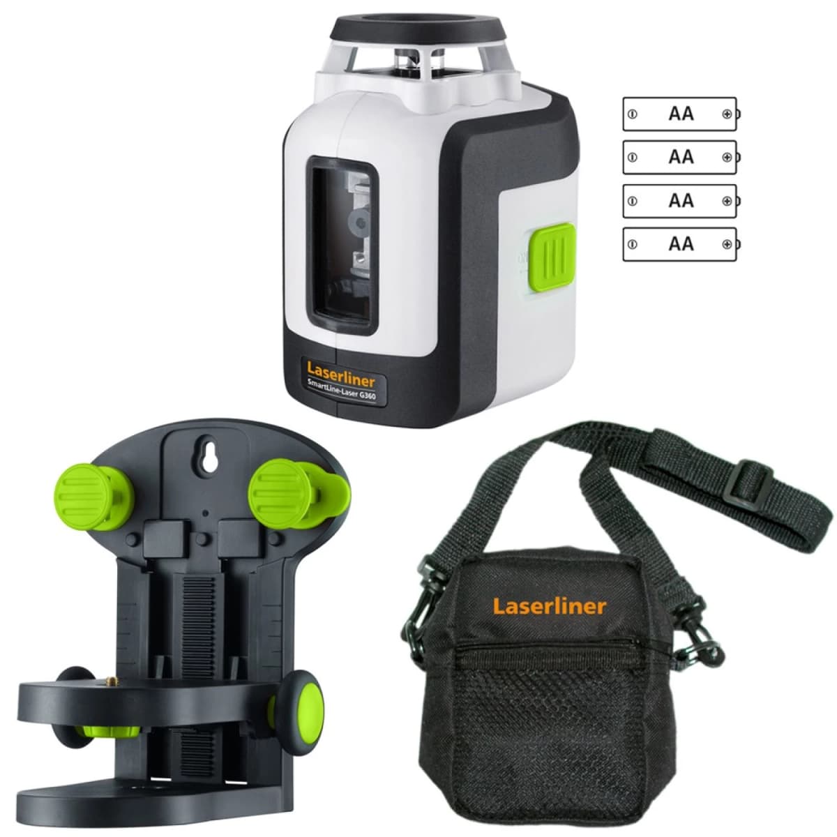 Laserliner SmartLine-Laser G360 360° Kruislijnlaser In Tas - 1 Lijn - Groen - 30m thumbnail 2