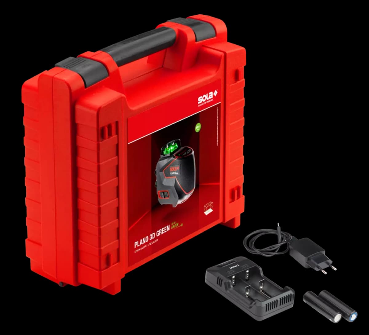 Sola PLANO 3D Green 360° Kruislijnlaser In Koffer - Groen thumbnail 4