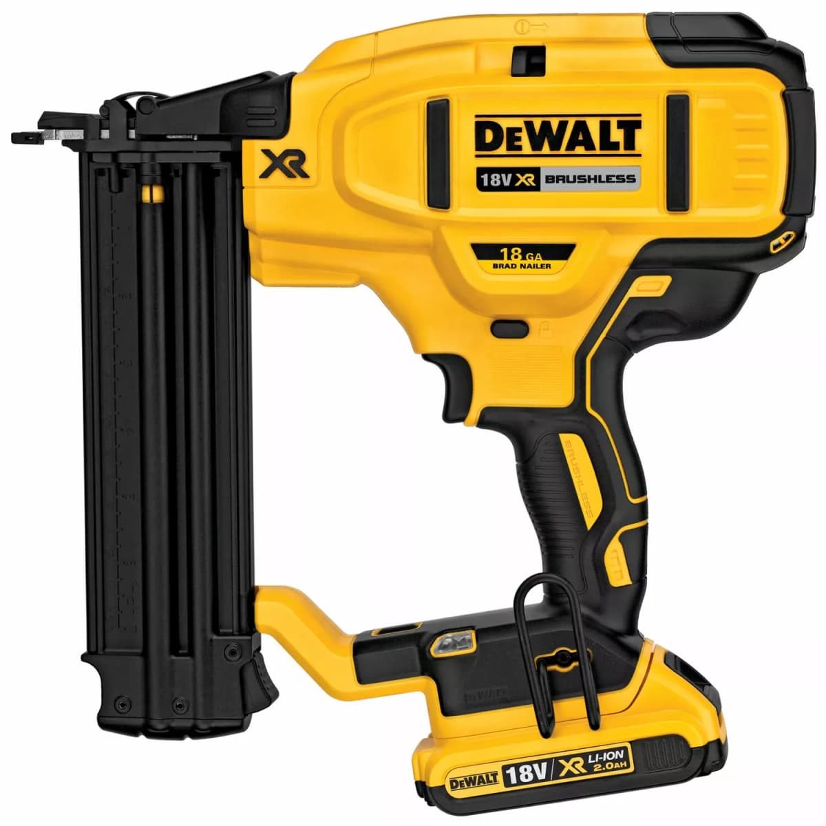 DeWALT DCN680D2-QW 18V Li-ion XR Accu Afwerktacker Set (2x 2.0Ah) In TSTAK - 15-54mm - 18 Gauge - Koolborstelloos thumbnail 2