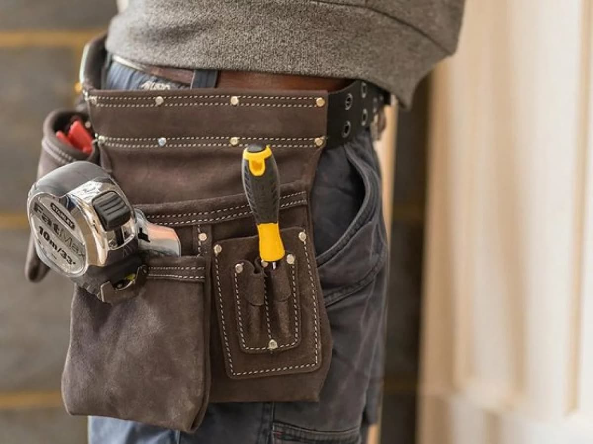 Stanley STST1-80113 Dubbele Gereedschapsgordel Met Riem En Hamerhouder thumbnail 3