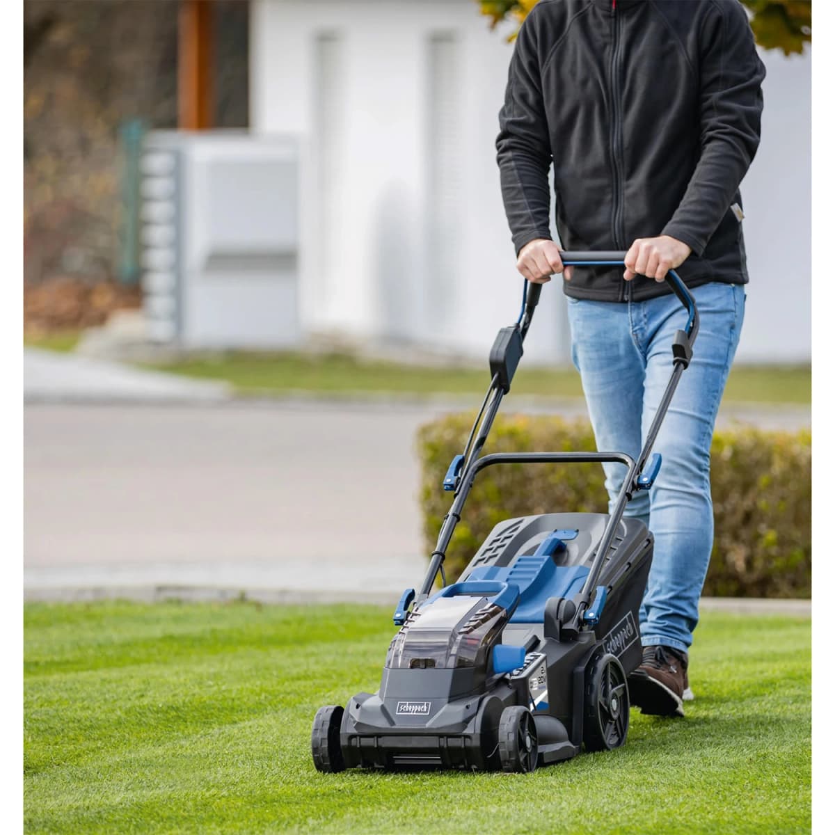 Scheppach Accu Grasmaaierset 2x20V BC-MP380-X (met 2 Accu's) thumbnail 3