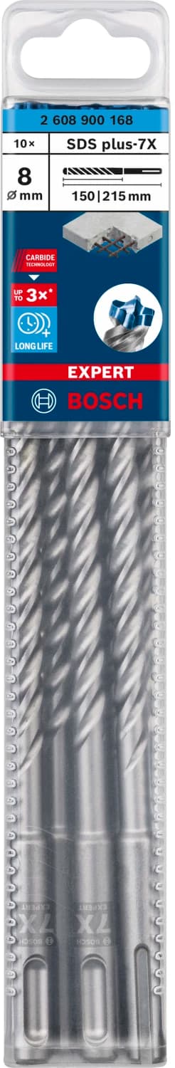 Bosch 2608900168 EXPERT Hamerboor SDS Plus-7X - 8x150x215mm (10st) thumbnail 2