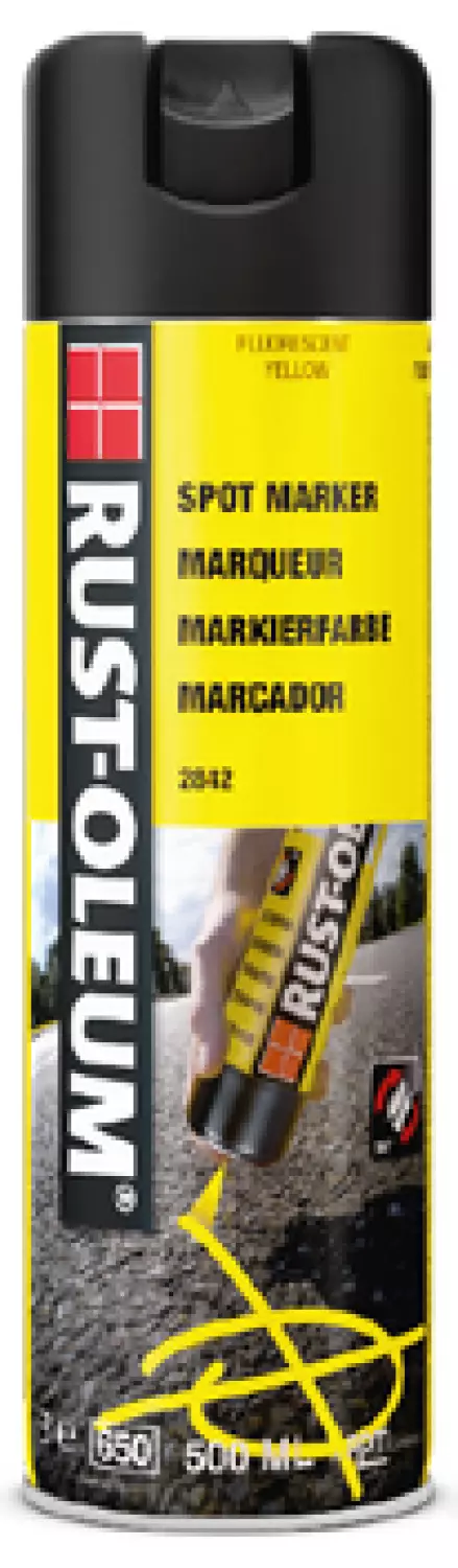 Rust-Oleum Grondmarkering Fluorescerend - Fluorescerend Geel - 0,5L