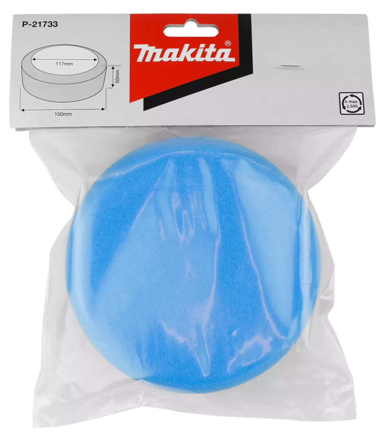 Makita P-21733 Spons Blauw Hard Grof - 150mm thumbnail 2
