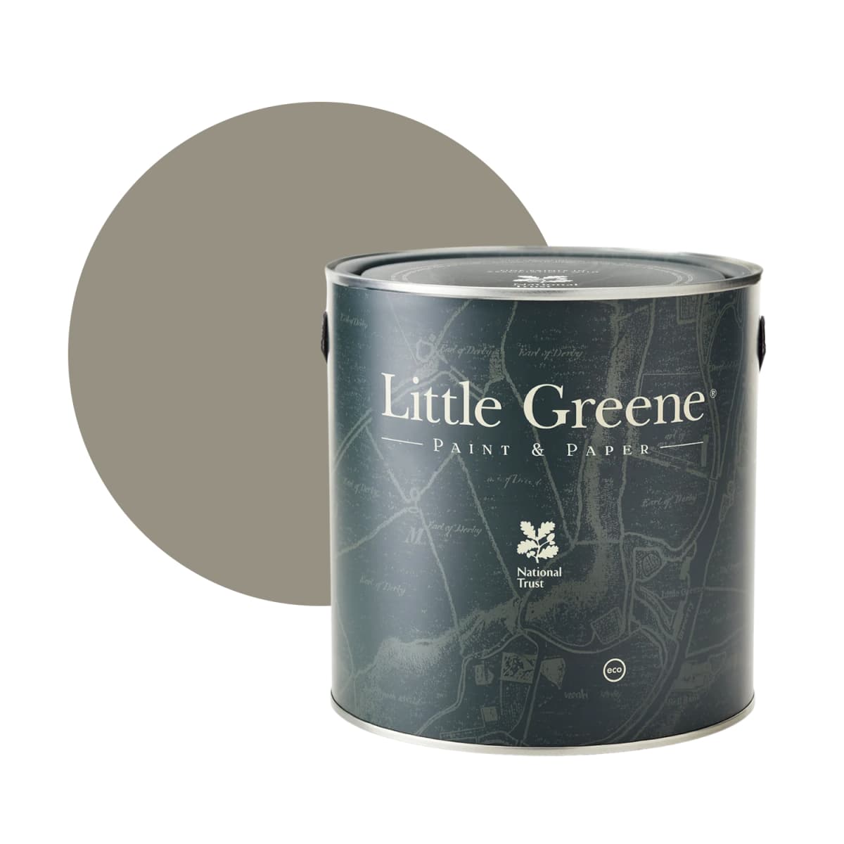 Little Greene Intelligent Masonry Paint - Lead Colour No. 117 - 5L