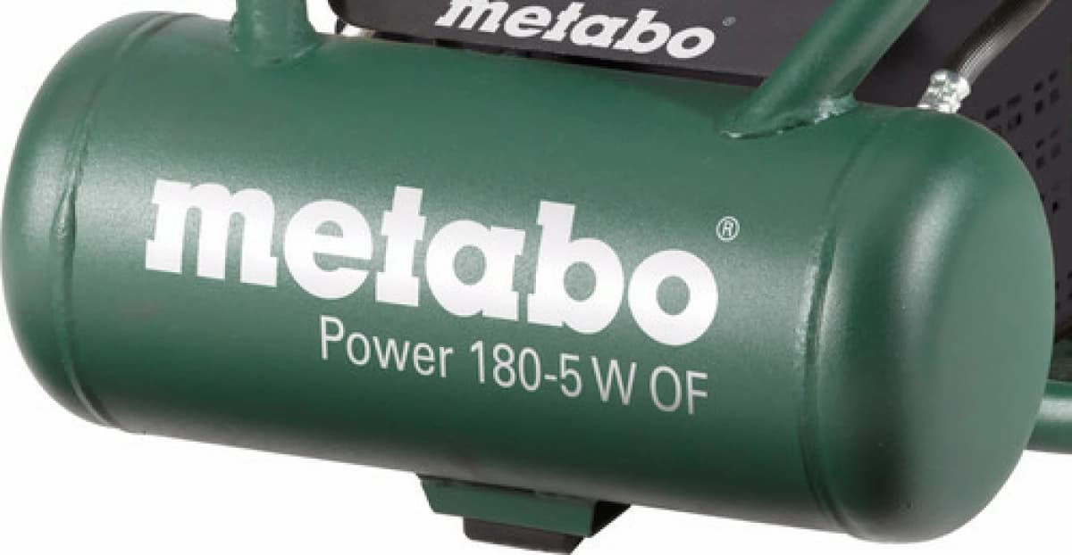 Metabo Power 180-5 W OF Compressor - 1100W - 8 Bar - 5L - 75 L/min thumbnail 2