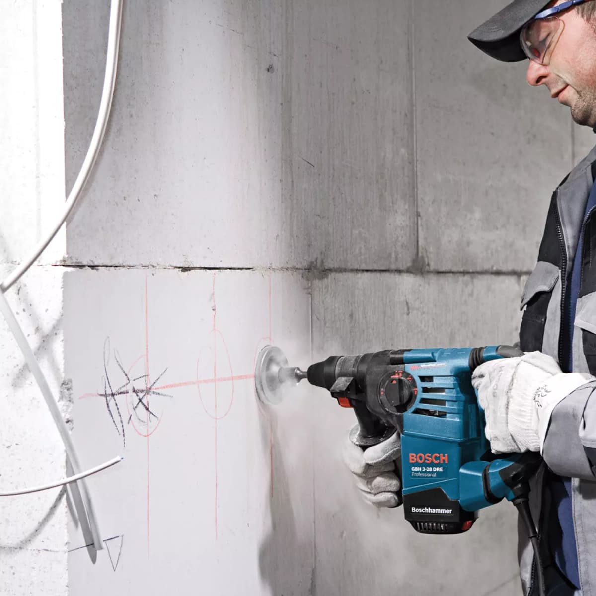 Bosch GBH 3-28 DRE SDS-plus Combihamer In Koffer - 800W - 3,1J thumbnail 3