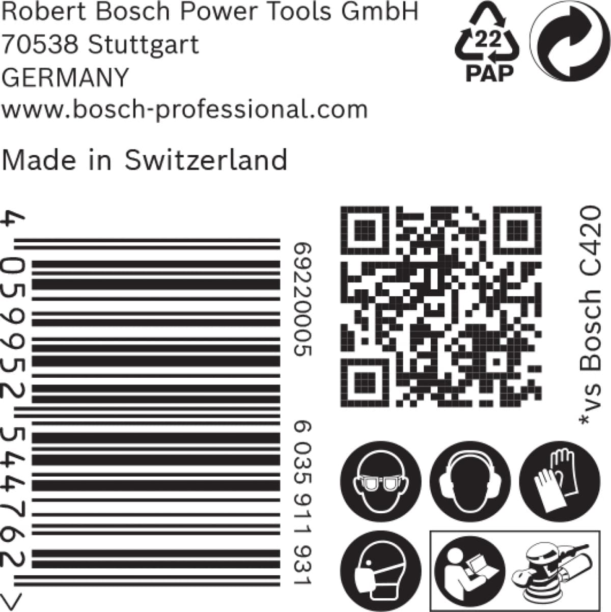 Bosch 2608901138 EXPERT Schuurvel C470 Best For Wood And Paint - 150mm - K100 - Multiperforatie (50st) thumbnail 3